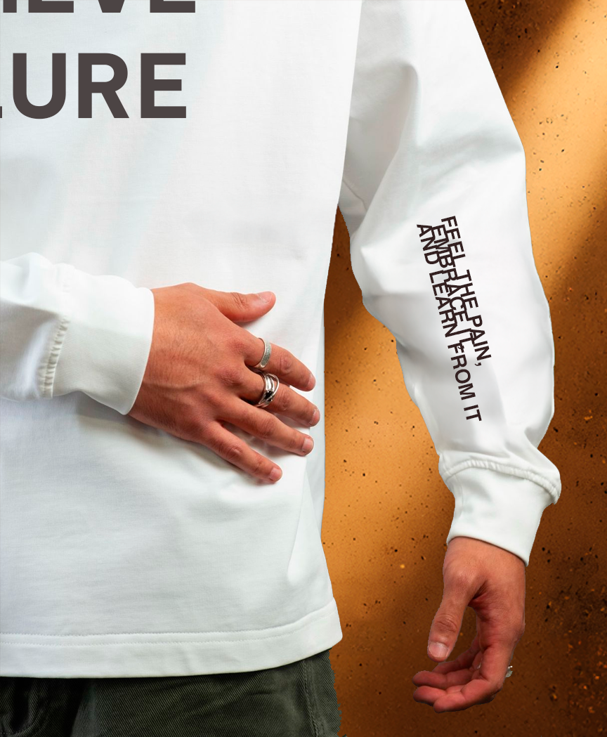 "ACHIEVE FAILURE" LONG SLEEVE TEE